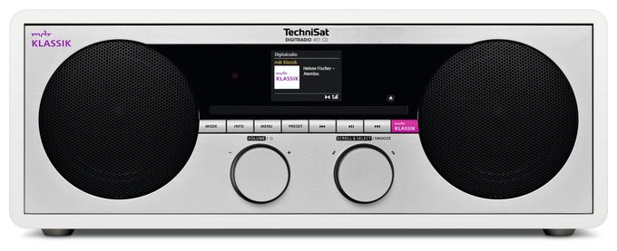 CD Player DAB, DAB+, FM, PLL Radio  DigiRadio 451CD (Weiß) 
