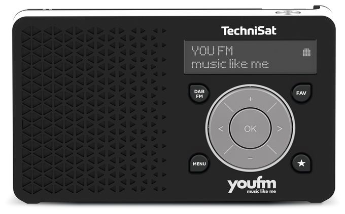 DAB+, FM Radio Tragbar  Digitradio 1 (Schwarz, Weiß) 
