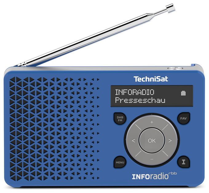DAB, DAB+, UKW Radio Tragbar  DigitRadio 1 Inforadio (Blau) 