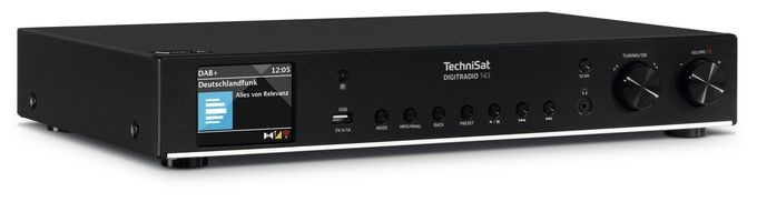 Bluetooth DAB+, FM Radio Internet  DigitRadio 143 (V3) (Schwarz) 