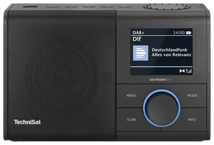 Bluetooth DAB+, FM, VHF Radio Tragbar  Digitradio 217 (Schwarz) 