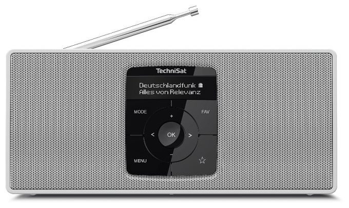 Bluetooth DAB+ Radio Tragbar  DigitRadio 2S (Weiß) 