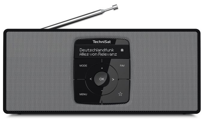 Bluetooth DAB+ Radio Tragbar  DigitRadio 2S (Schwarz, Weiß) 