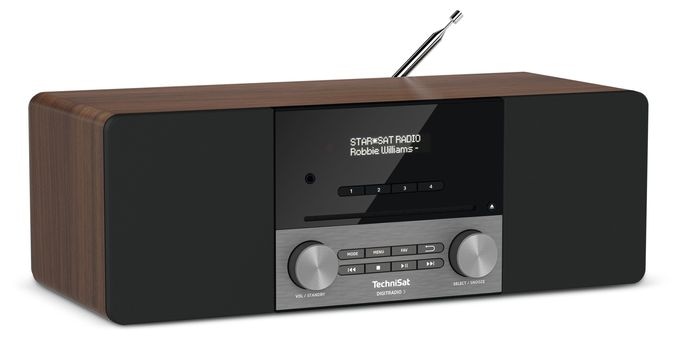 Bluetooth DAB+, FM Radio Tragbar (Schwarz, Silber, Walnuss) DigitRadio 3 