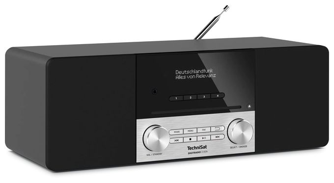 Bluetooth DAB, DAB+, FM Radio  DigitRadio 3 ASA (Schwarz, Silber) 
