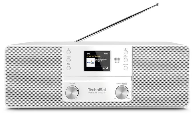 Bluetooth DAB+, FM Radio Persönlich  DigitRadio 370CD (Weiß) 