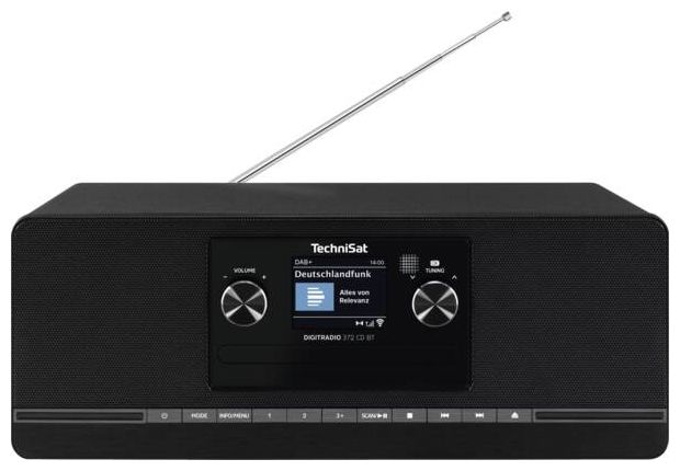Bluetooth DAB, DAB+, FM Radio Küche  DigitRadio 372CD BT (Schwarz) 