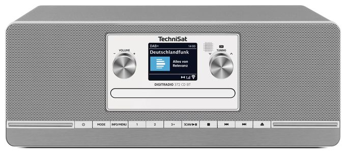 Bluetooth DAB, DAB+, FM Radio Küche  DigitRadio 372CD BT (Anthrazit, Silber) 