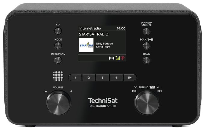 DAB+/UKW Internetradio Bluetooth  DigitRadio 550 IR (Schwarz) 