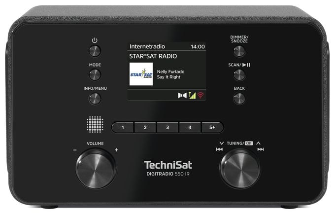 Bluetooth DAB+, FM Radio Persönlich  DigitRadio 550IR (Schwarz) 