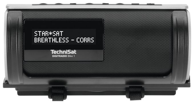 Bluetooth DAB+, FM Radio Tragbar UV-beständig, Wasserfest IP65  DigitRadio Bike 1 (Schwarz, Silber) 