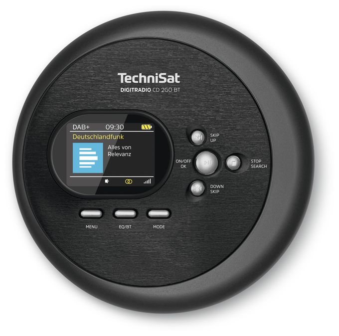 CD Payer DAB+, FM Radio  DigitRadio CD2GOBT (Schwarz) 