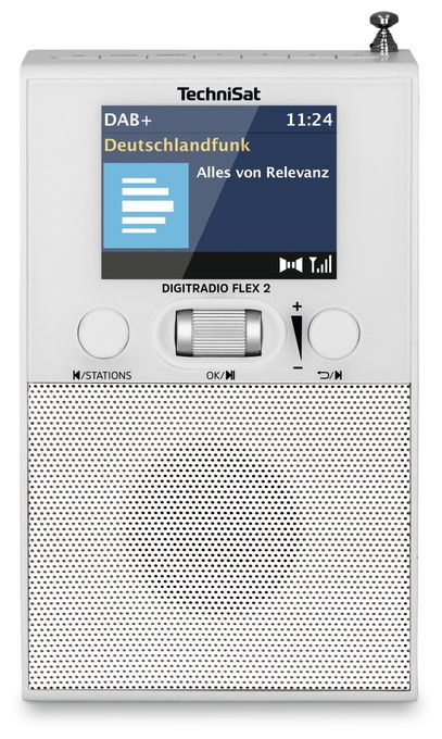 Bluetooth DAB+, FM Radio Tragbar  DigitRadio Flex 2 (Weiß) 