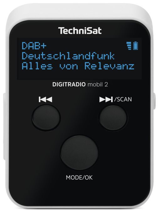 DAB+, FM Radio Tragbar  Digitradio mobil 2 (Schwarz, Weiß) 