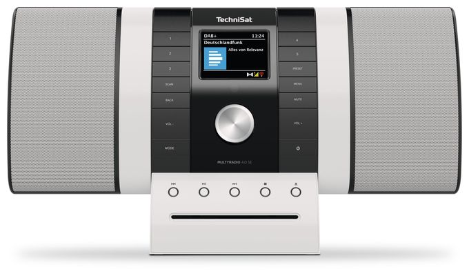 Bluetooth DAB+, FM, PLL, UHF Radio Internet  Multiradio 4.0 (Schwarz, Weiß) 