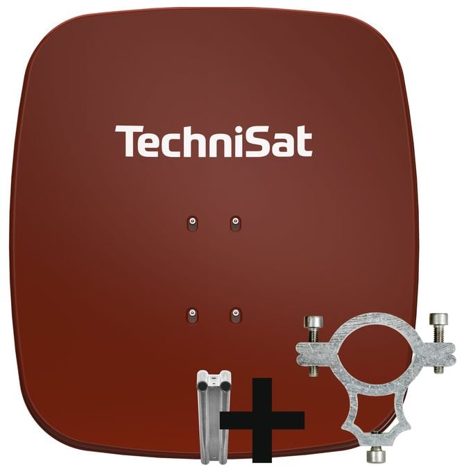 Aluminium Sat-Spiegel  SatMan 65 Plus (Ziegelsteinfarbe) 