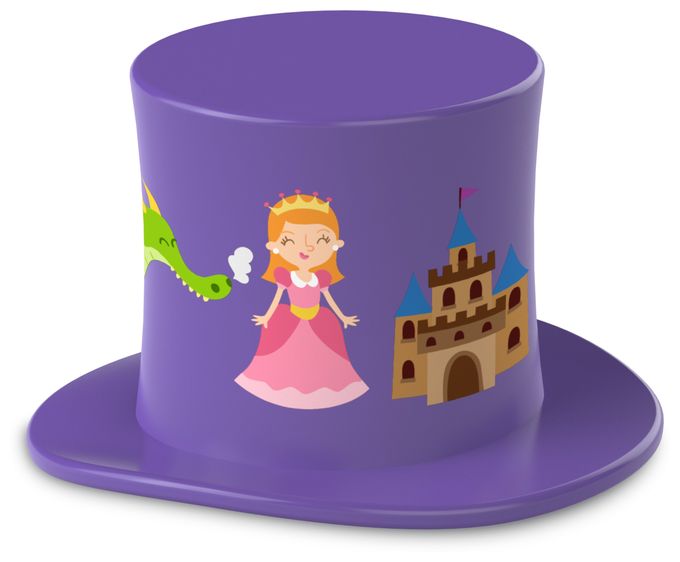  TechniFant - Hütchen Geschichten - Zauberhafte Vorlesegeschichten - Prinzessinnen, Feen, Meerjungfrauen (Violett) 