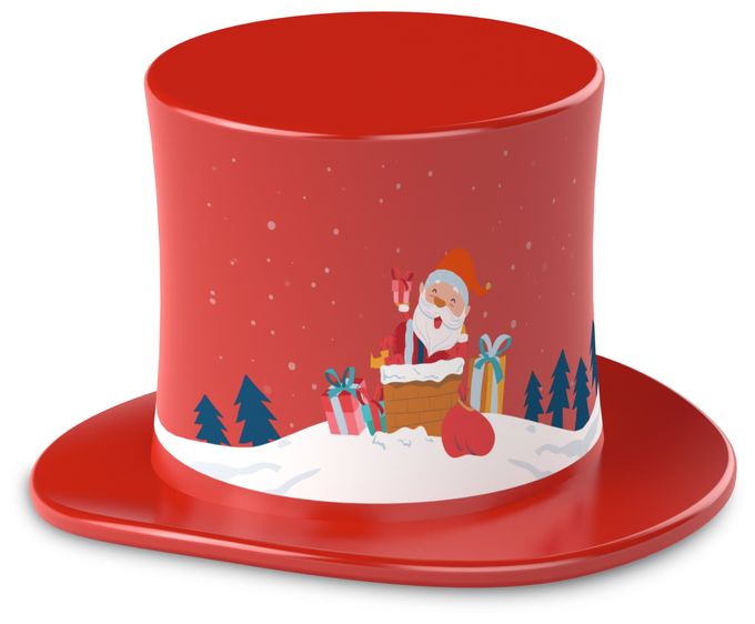 TechniFant - Hütchen Weihnachtszauber - Wunderbare Weihnachtslieder und Geschichten für die Weihnachtszeit (Rot) 