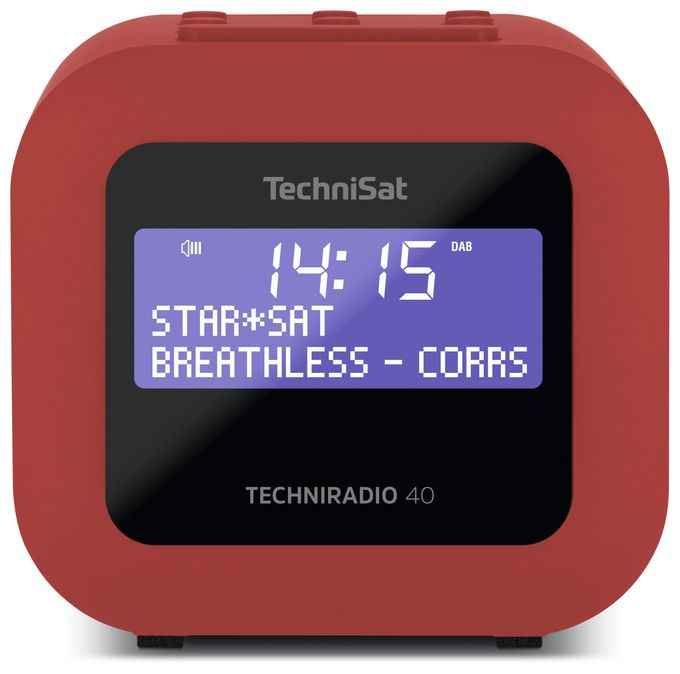 DAB+, FM Radio Persönlich  TechniRadio 40 (Rot) 