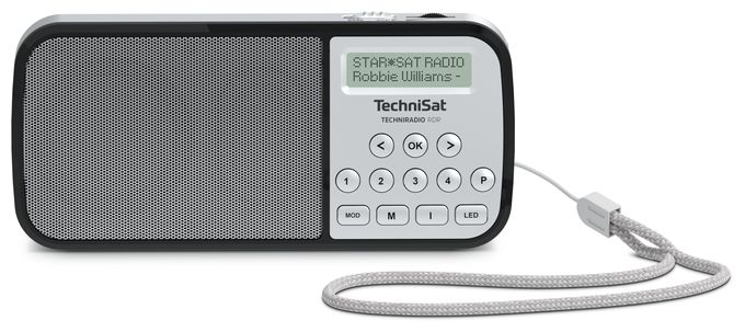 DAB+, FM Radio Tragbar  TechniRadio RDR (Silber) 