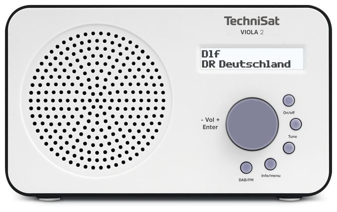 DAB, DAB+, FM Radio Tragbar  Viola 2 (Schwarz, Weiß) 