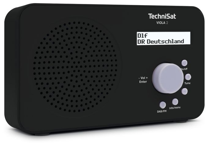 DAB+, FM Radio Tragbar  Viola 2 (Schwarz) 