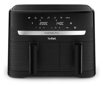 Doppel Heißluftfritteuse 8,3 l 2700 W  EY901N Dual Easy Fry Essential (Schwarz) 