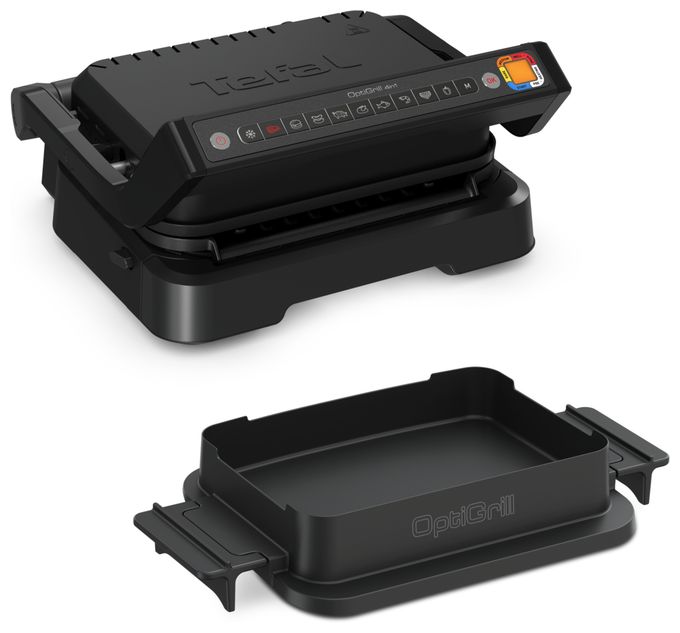 1 Zone(n) 2100 W mit 300 x 200 mm Fläche  GC7748 OptiGrill 4in1 (Schwarz) 