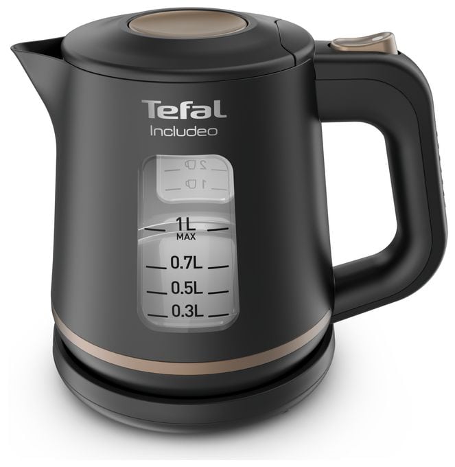 1,0 l Wasserkocher 2400 W  KI533811 Includeo (Schwarz) 