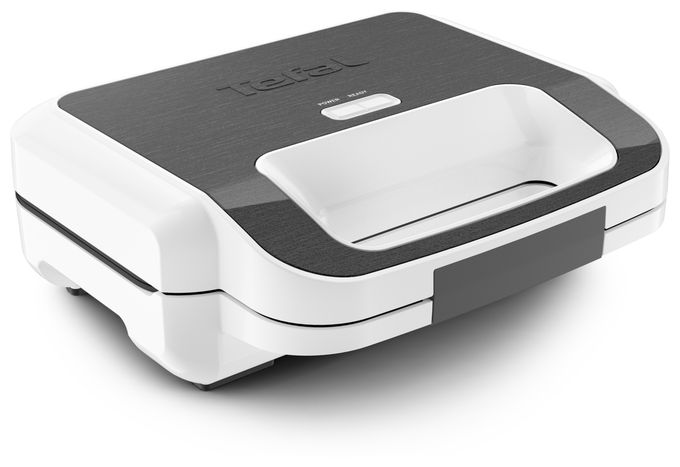 Sandwichmaker 850 W  SW7011 Snack XL Waffel- und (Weiß, Edelstahl) 