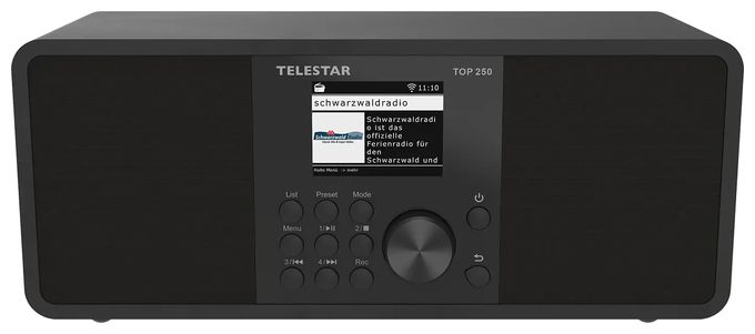 Bluetooth DAB+, FM Radio Internet  Top 250 (Schwarz) 