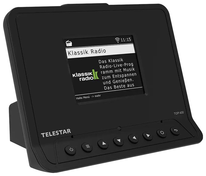 Bluetooth DAB+, FM Radio Internet  Top 400 (Schwarz) 
