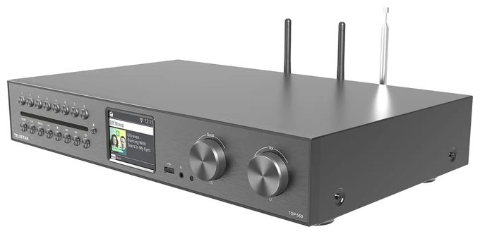 Bluetooth DAB+, FM Radio Internet  Top 550 (Schwarz, Metallisch) 