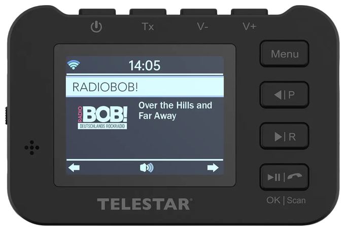 Bluetooth DAB, DAB+, FM Radio  Top Car2 (Schwarz) 