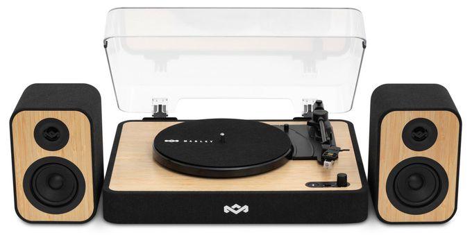 Audio-Plattenspieler mit Riemenantrieb  Revolution (Schwarz, Holz) 