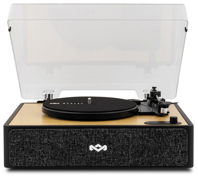 Audio-Plattenspieler mit Riemenantrieb  Rise Up (Schwarz, Holz) 