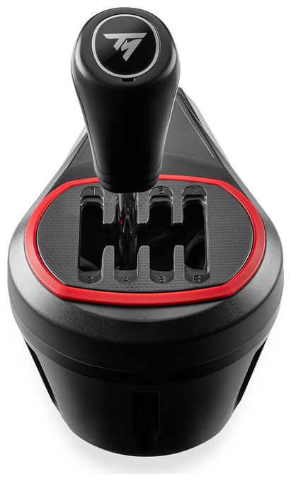 Schalthebel-Erweiterung für Rennlenkrad PlayStation 5, PlayStation 4, Xbox One, Xbox Series S, Xbox Series X, PC PS5, PS4, Xbox One and Xbox Series X|S Thrustmaster Force Feedback racing wheels Kabelgebunden  TH8S (Schwarz, Rot) 