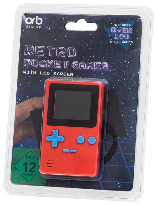  Retro Pocket Games mit über 100 Spielen (Rot) 