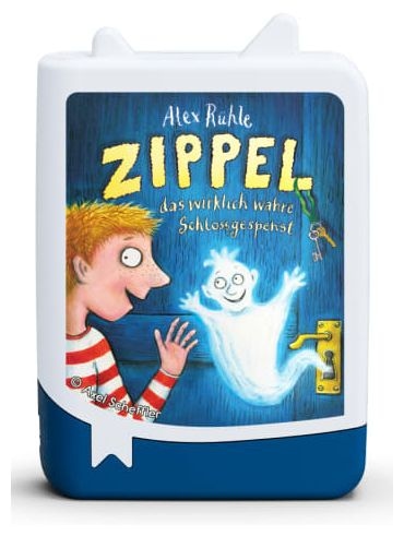 143 min  11002704 Book Tonie Zippel, das wirklich wahre Schlossgespenst (Blau, Weiß) 