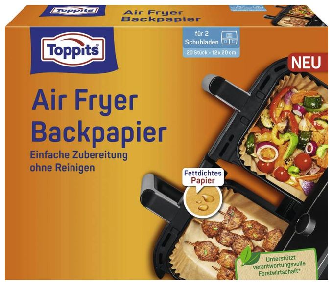Backpapier Airfryer 12x20 