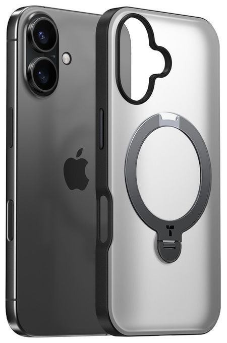Cover für Apple iPhone 16  Ostand Q3 Spin (Schwarz) 