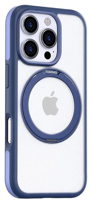 Cover für Apple iPhone 16 pro Max  Ostand R Fusion (Blau, Transparent) 
