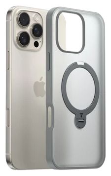 Cover für Apple iPhone 16 Pro Max  Ostand Spin (Grau) 