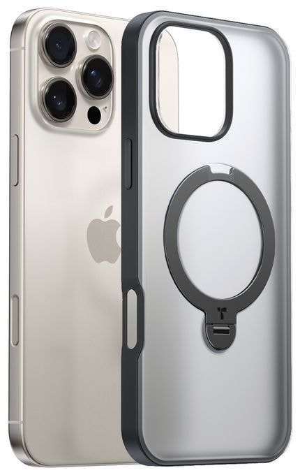 Cover für Apple iPhone 16 Pro  Upro Ostand Spin (Transparent) 