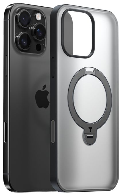 Cover für Apple iPhone 16 Pro Max  Upro Ostand Spin (Schwarz) 