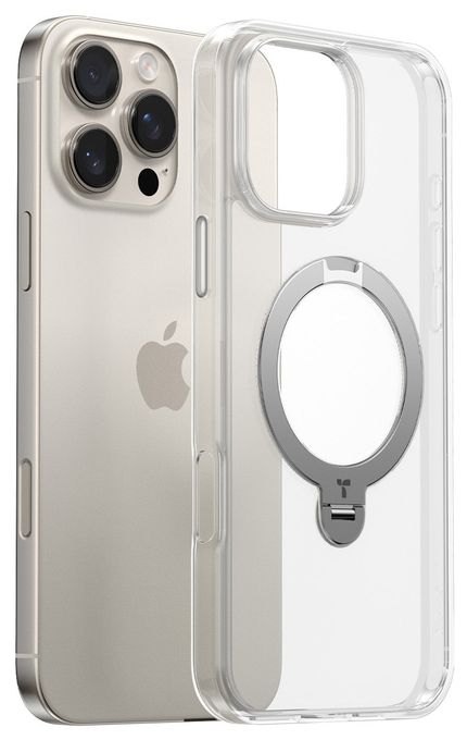 Cover für Apple iPhone 16 Pro Max  Upro Ostand Spin (Transparent) 