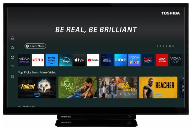 LED 61 cm (24 Zoll) Fernseher HD-ready VESA 75 x 75 mm 24WV3F63DA 