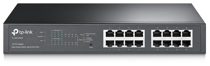 16-Port Gigabit Easy Smart Switch mit 8-Port PoE+ 