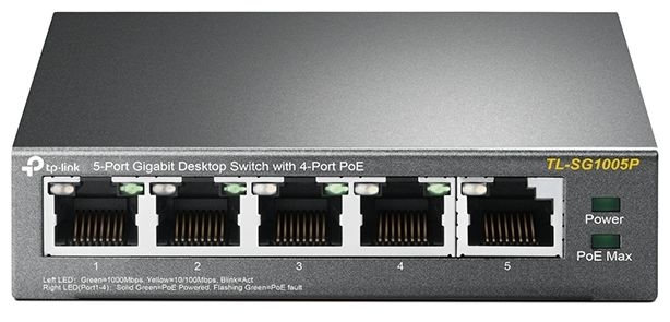 5-Port-10/100/1000Mbit/s-Desktop-Switch mit 4 PoE-Ports 
