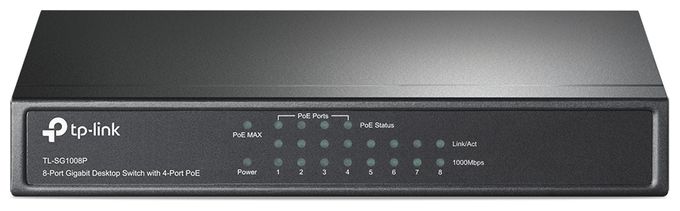 8-Port Gigabit Desktop Switch mit 4-Port PoE+ 